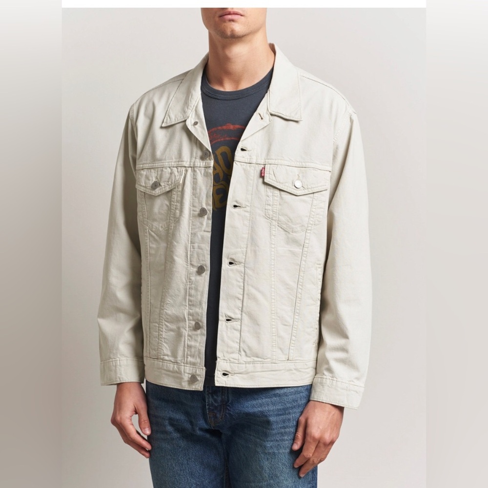 Levi's Men's Off-White Denim Trucker Jacket